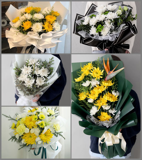 四川成都邛崃市牟礼镇白事花束代送